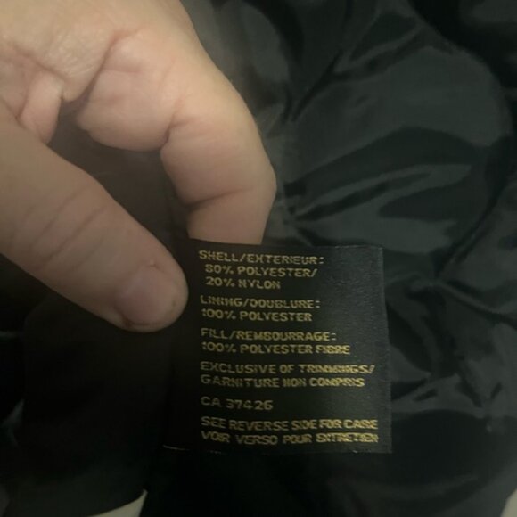 Savane chore coat lots of pockets quilted inside minimalist  mens large black - Picture 4 of 7